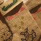 Chaussette de Noël personnalisable en toile de jute