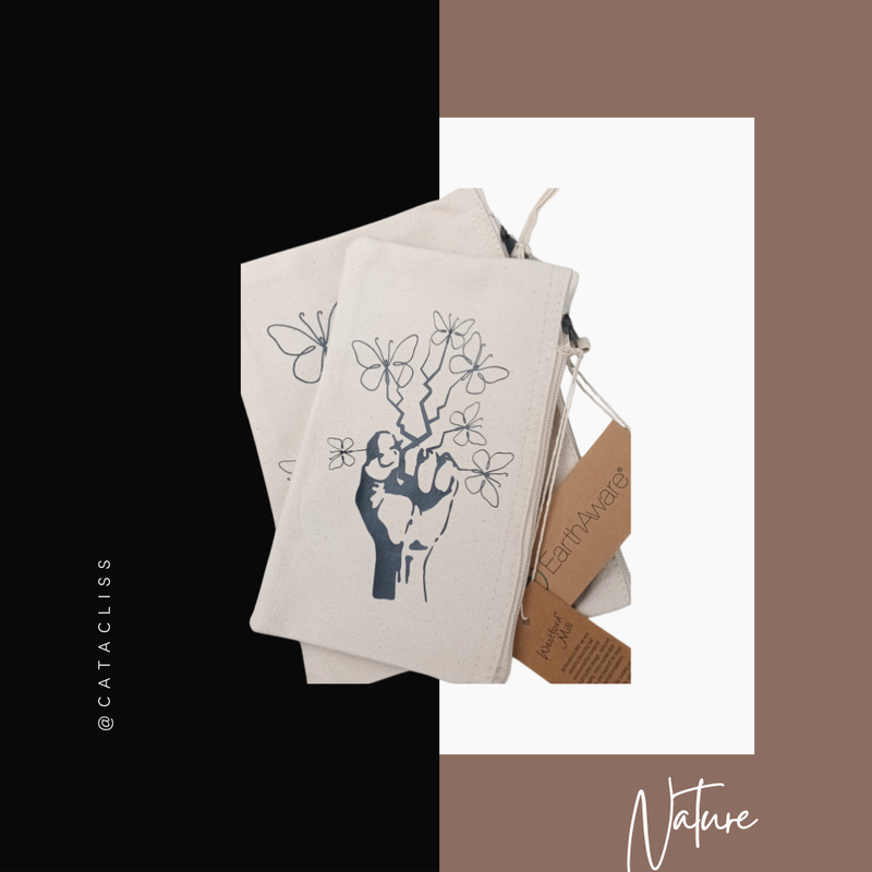 Pochette Noir Design Personnalisable Catacliss