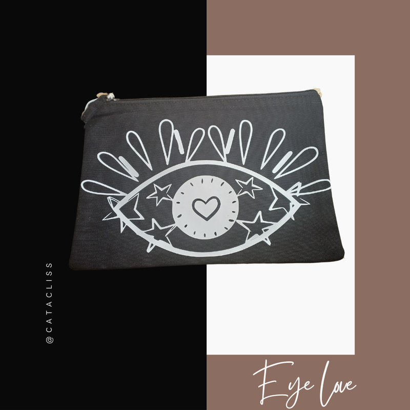 Pochette Noir Design Personnalisable Catacliss