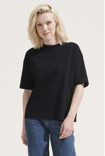 Crop-top oversized éthique en coton bio Personnalisable – Catacliss
