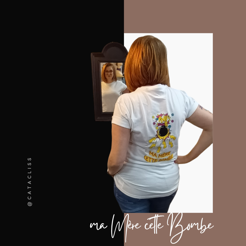 Tee-Shirt manches courtes "Ma mère cette Bombe"